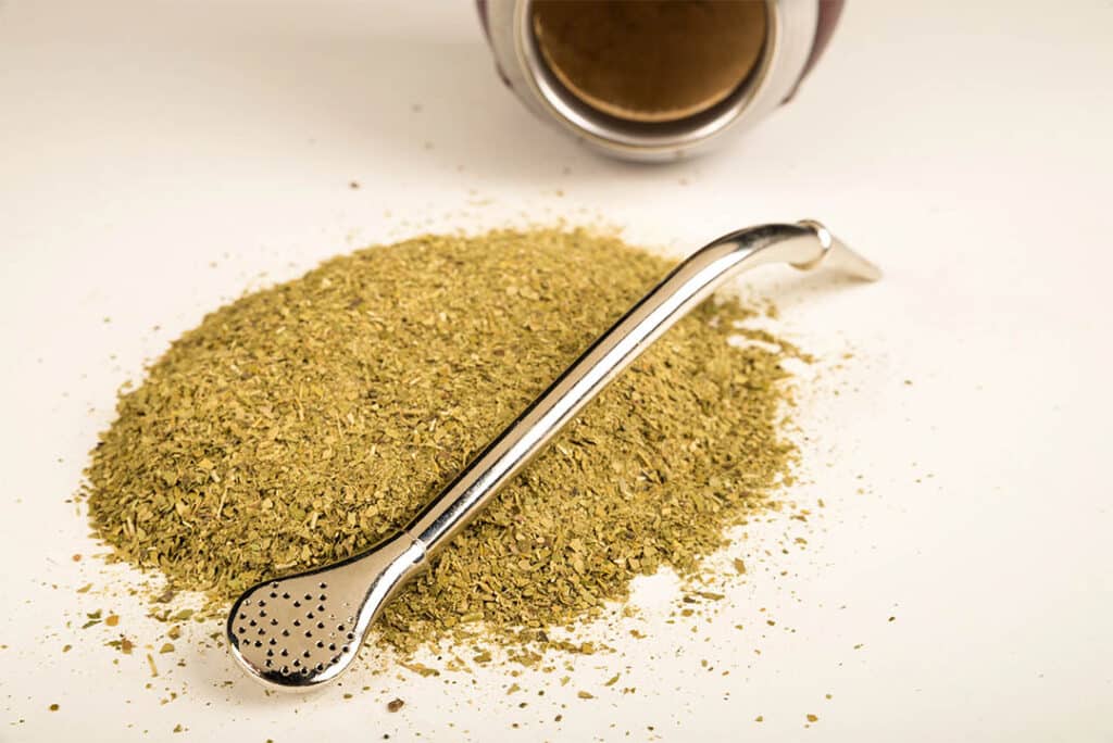 Yerba mate te og bombilla